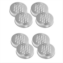 couvercles de râpe en métal de 70 mm pour bocaux larges en acier inoxydable