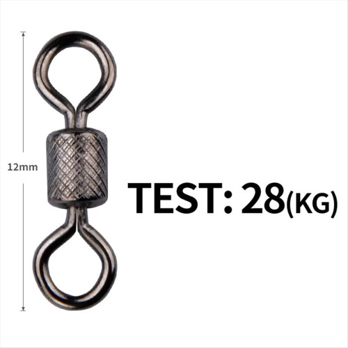 Fishing Swivel Connector Solid Ring Rolling Rotator for Safety Kana Ho 2