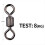 Fishing Swivel Connector Solid Ring Rolling Rotator for Safety Kana Ho 5