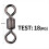 Fishing Swivel Connector Solid Ring Rolling Rotator for Safety Kana Ho 6