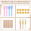 43PCS Resin Mixing Tool Kit - Silicone Measuring Cups for Epoxy Cups,S 8