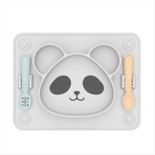 Baby-Napf-Gitter, Beilagenteller, Gabel und Löffel