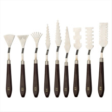 9PCS Professional Stainless Steel Palette Scraper Set Spatula Knife Pa