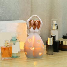 Geschenkidee für Freundinnen, Frauen – Kerzenhalter mit warmer LED-Kerze, Geburtstagsgeschenk für sie