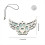 Φορητό στολίδι για σκύλους Sun Catcher Rainbow Maker H 8