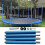 Poteaux de rechange pour trampoline, avec protection anti-collision et vis. 9