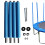 Poteaux de rechange pour trampoline, avec protection anti-collision et vis. 3