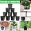 50Pcs Plant Grow Pots Net Nursery Cup Hydroponic Colonization Mesh Pla 6