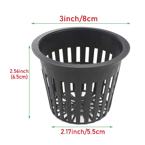 50Pcs Plant Grow Pots Net Nursery Cup Hydroponic Colonization Mesh Pla 2