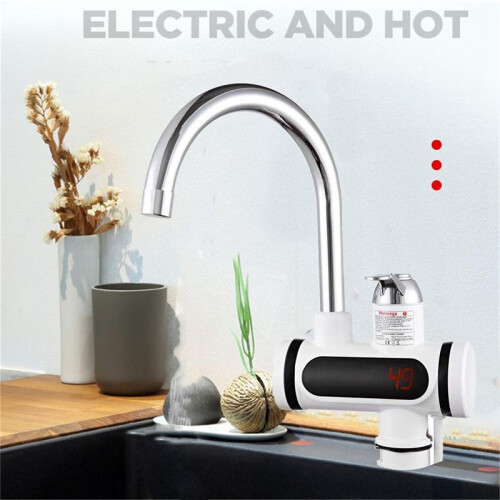 Chauffe-eau électrique instantané avec affichage de la température du robinet. 2