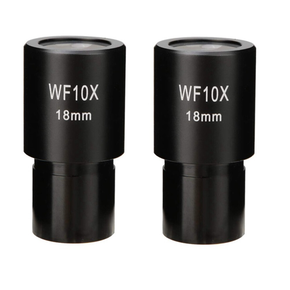 2 Pcs Wf10x Widefield Eyepiece Biological Microscope Optical Lens Wide 4851550128425