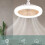 Ceiling Fans with Remote Control and Light Lamp Fan E27 Converter Base 7