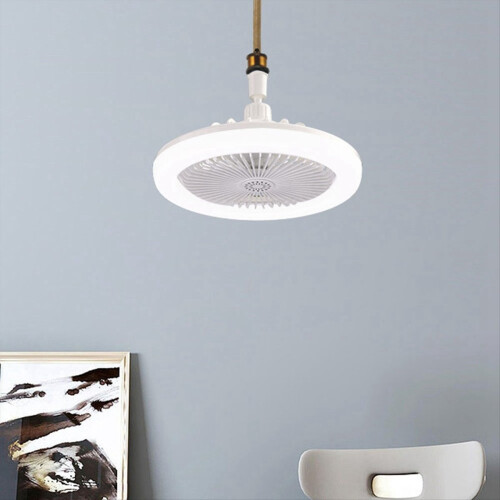 Ceiling Fans with Remote Control and Light Lamp Fan E27 Converter Base 2