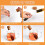 6 Pcs Glass Tea Infuser, Strainers with Cork Lid, Reusable Diffuser fo 5