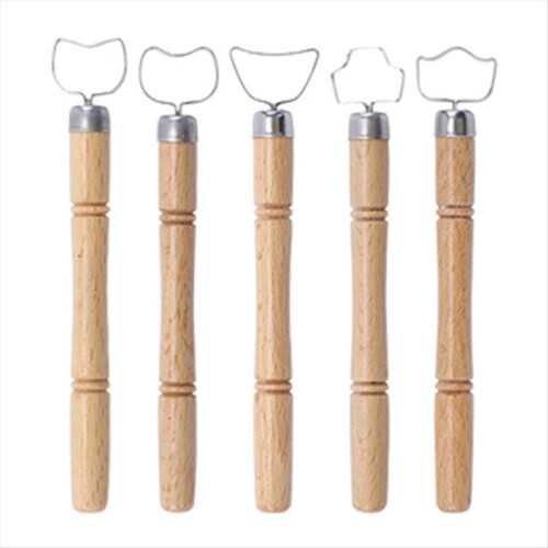 5 Pcs Pottery Handle Shaping Tools Tea Cup Water Glass Carving Scraper 1