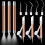 Weeding Tools Set Vinyl with LED Light 3 Pen 5 Pin and Hook Lighted Tw 3