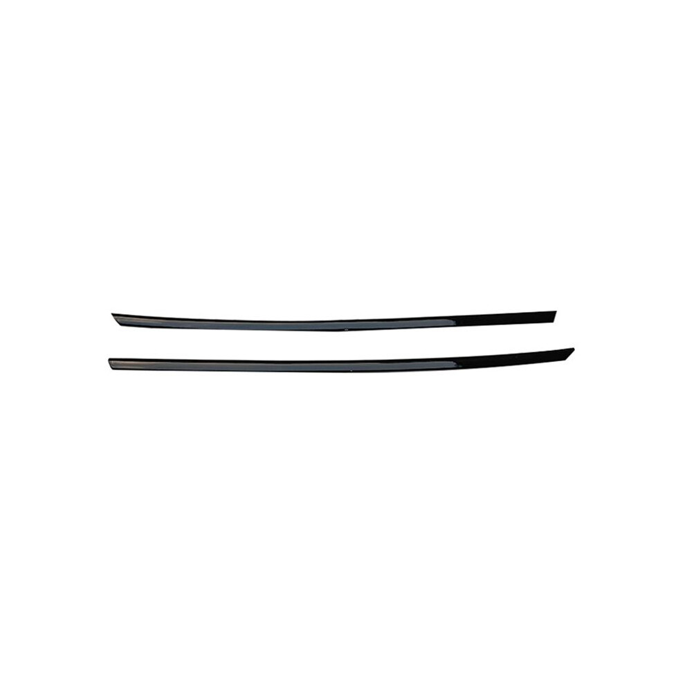 Car Glossy Front Bumper Mesh Center Grille Grill Moulding Strips Black 4851550140793