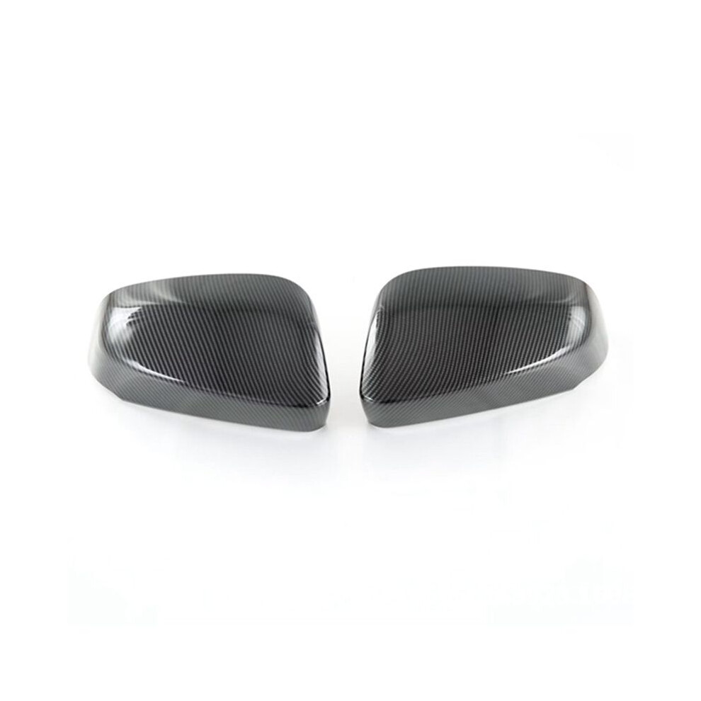 Car Carbon Fiber Rearview Side Glass Mirror Cover Trim Frame Caps For 4851550141318
