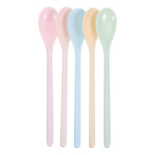 5Ud Cucharas De Plástico Infantiles Mango Para Uso En Casa