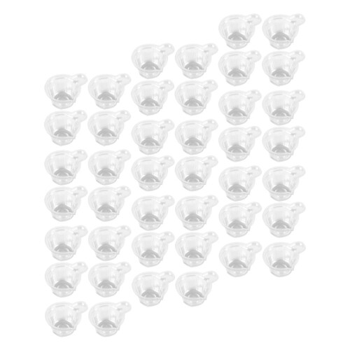 100Ud Vasos Para Resina Plástico Transparente Seguro