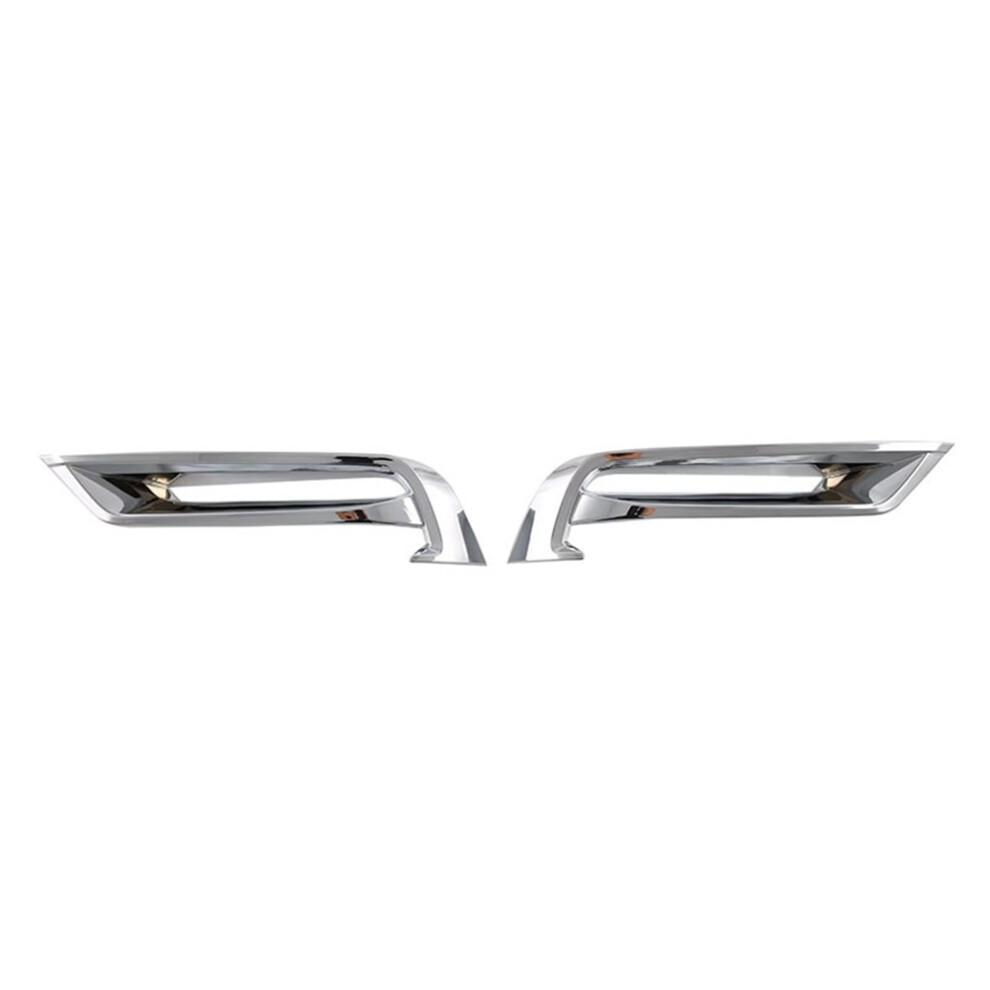 Car Chrome Front Bumper Lower Grille Trim Strips Fog Fram Silver/Light 4851550144425