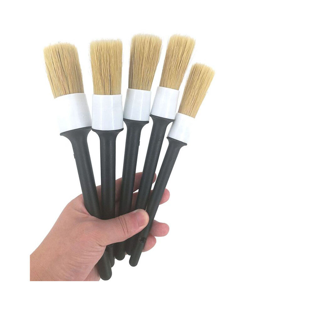 Car Exterior Interior Detail Brush 5Pcs Hair Bristle Brushes For Clean 4851550148096