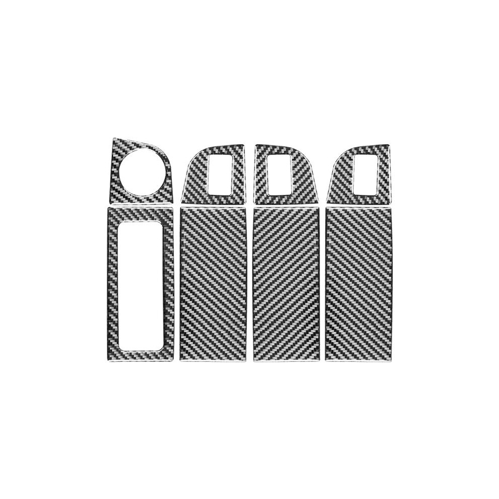 Car Window Lifting Switch Panel Trim Sticker Decorative Carbon Fiber F 4851550148614