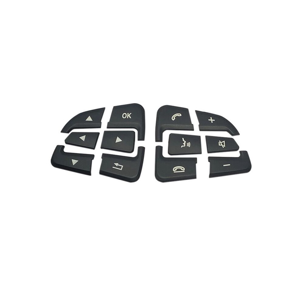 Car Steering Wheel Button Covers Trim Stickers For Glc X253 C Class W2 Black 4851550155711