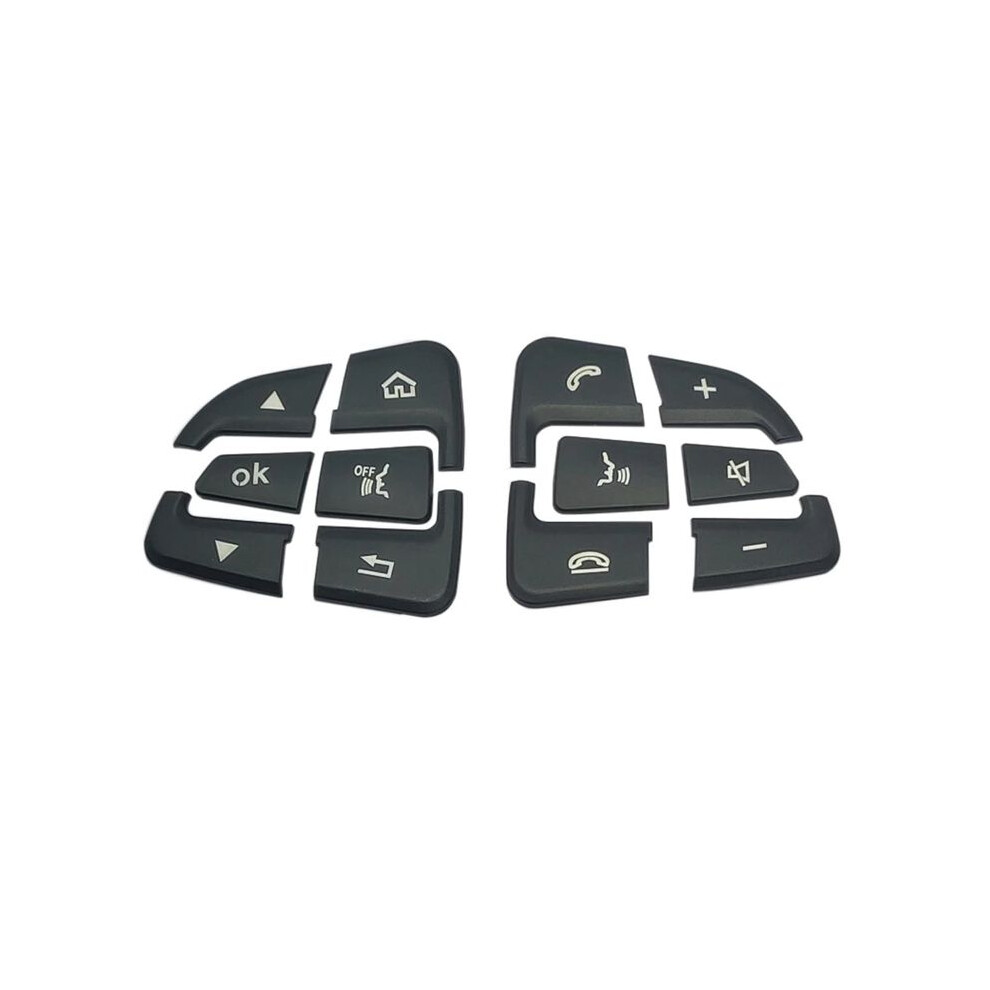 Car Steering Wheel Button Covers Trim Stickers For Glc X253 C Class W2 Black 4851550155704