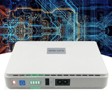 Mini UPS PoE 5V 9V 12V com bateria de 15V 24V