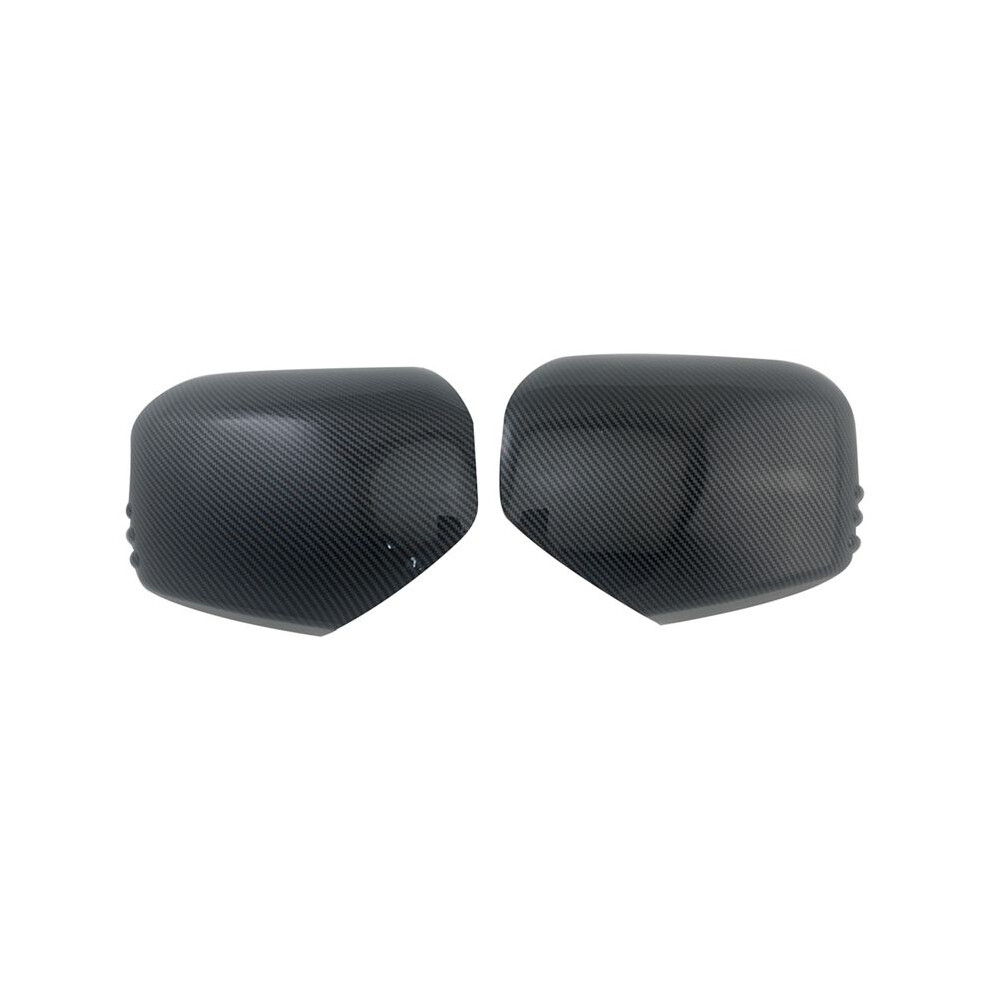 Car Carbon Fiber Rearview Side Glass Mirror Cover Trim Frame Caps For 4852430053394