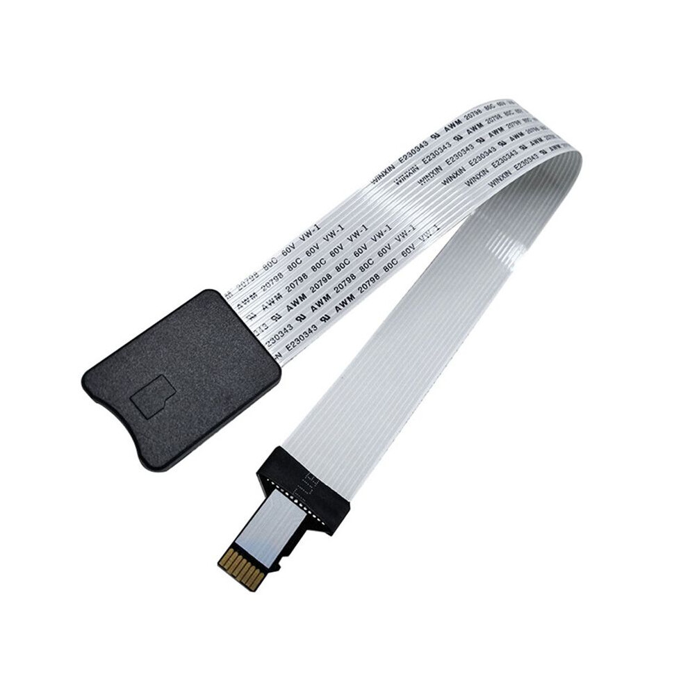 25Cm Micro-Sd To Card Extension Cable Tf Memory Reader Adapter For 3D 4852430054315