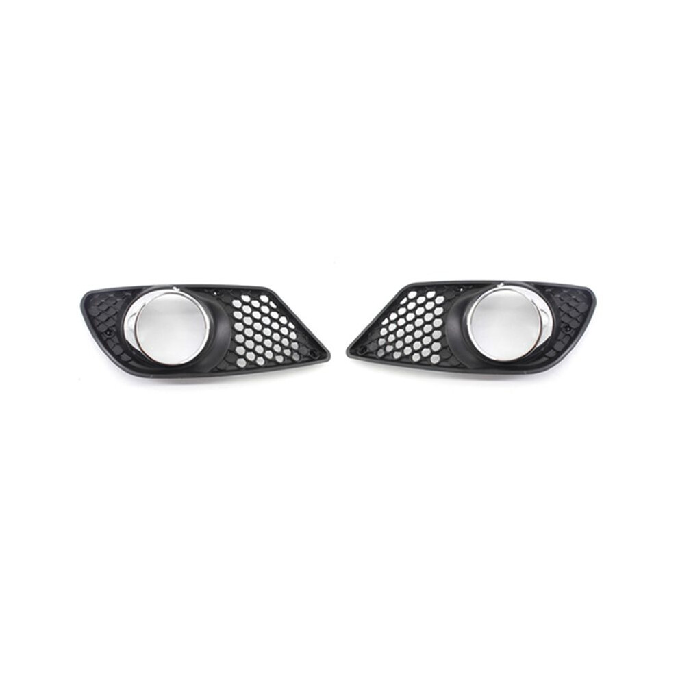 1 Pair Car Front Bumper Fog Grille Lamp Grill Cover With Chrome Light 4852430055503