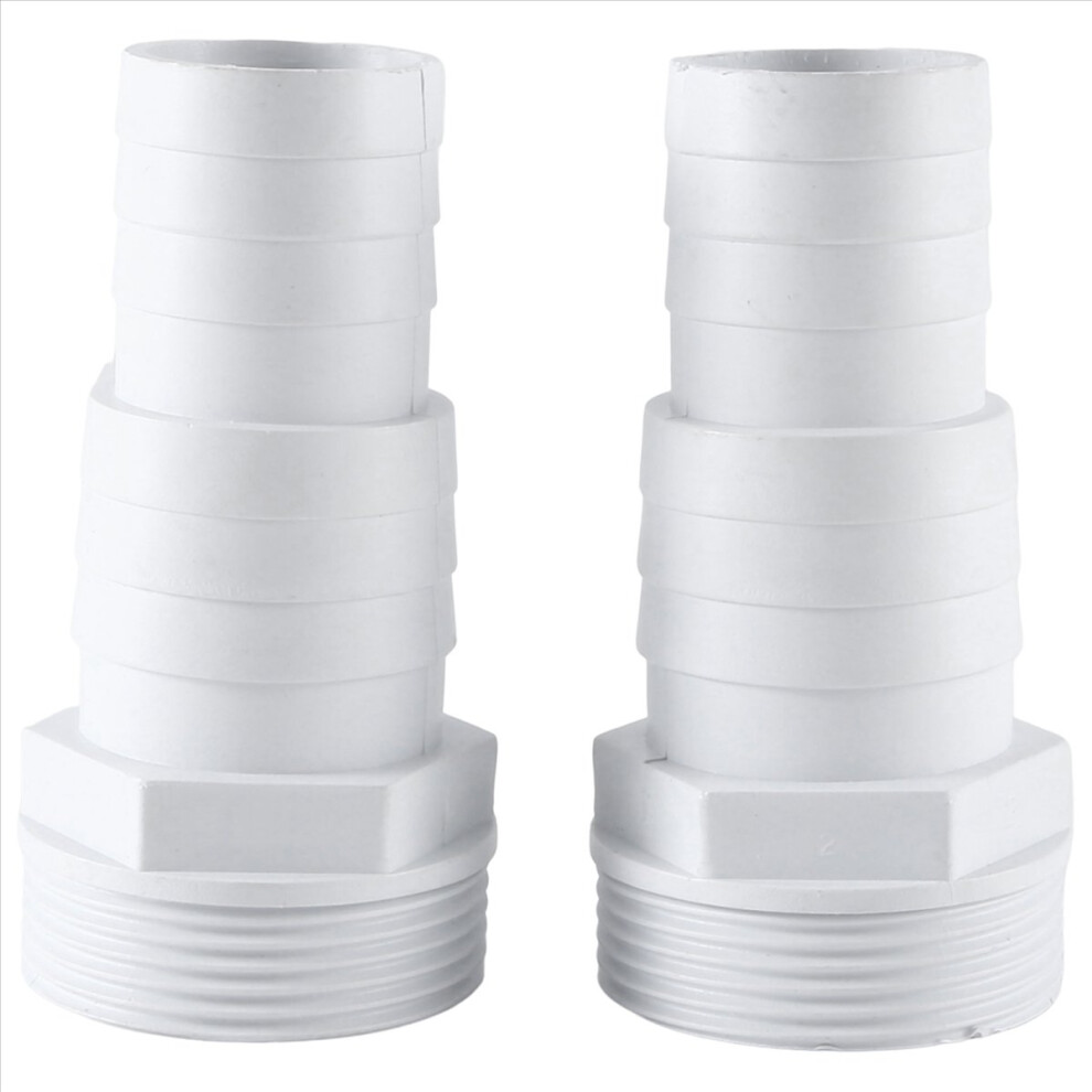 2Pcs Hose Adapter 1-1/2Inch And 1-1/4Inch Male 3-Way Washer Connection 4852430056401