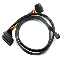 Built-in 12G Mini SAS HD to U.2 / SFF-8643 SFF-8639 Cable 0.5M with 15