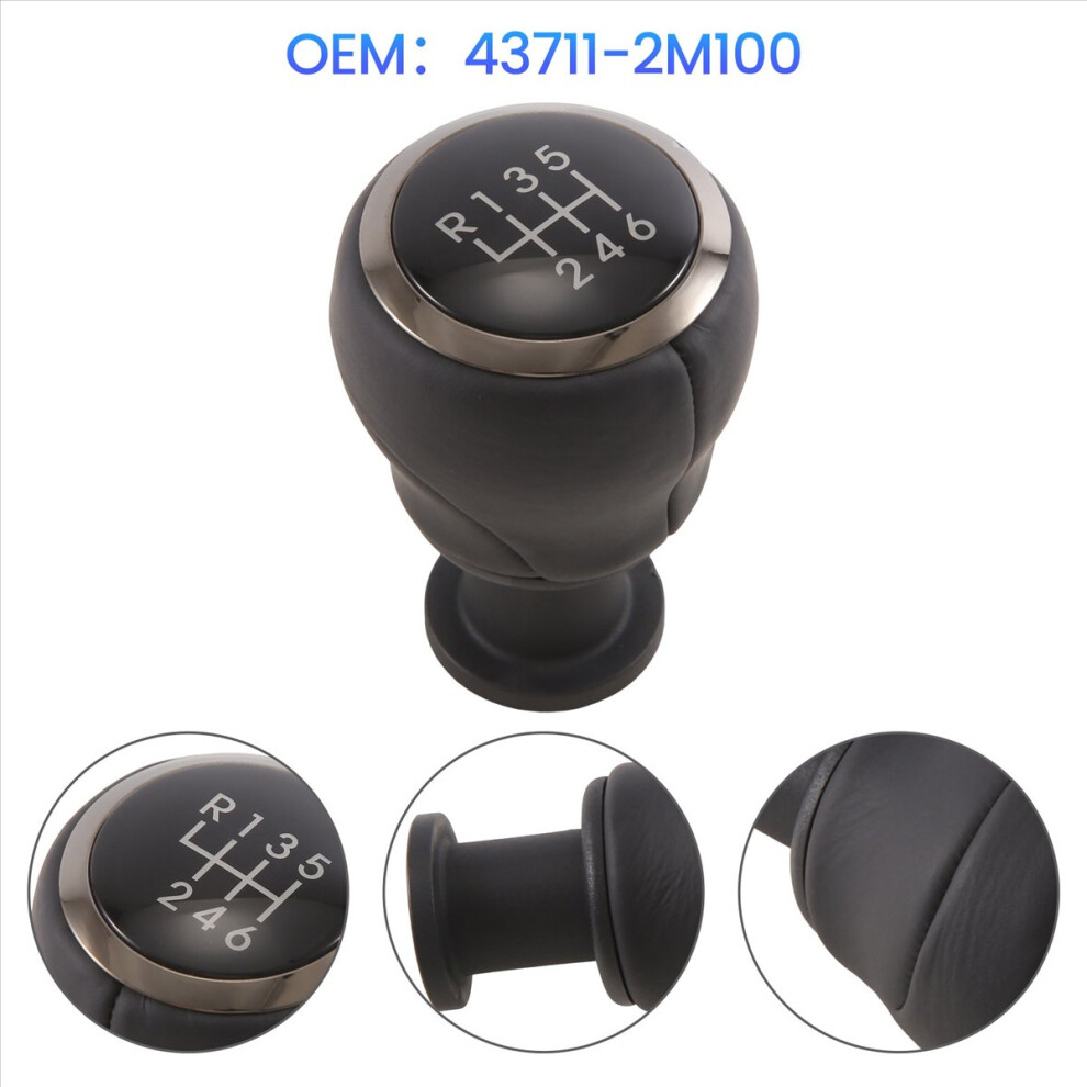 43711-2M100 Car 6-Speed MT Gear Shift Knob for Coupe 2009-2011 437112M-image-OPC-PMV2W76-NEW