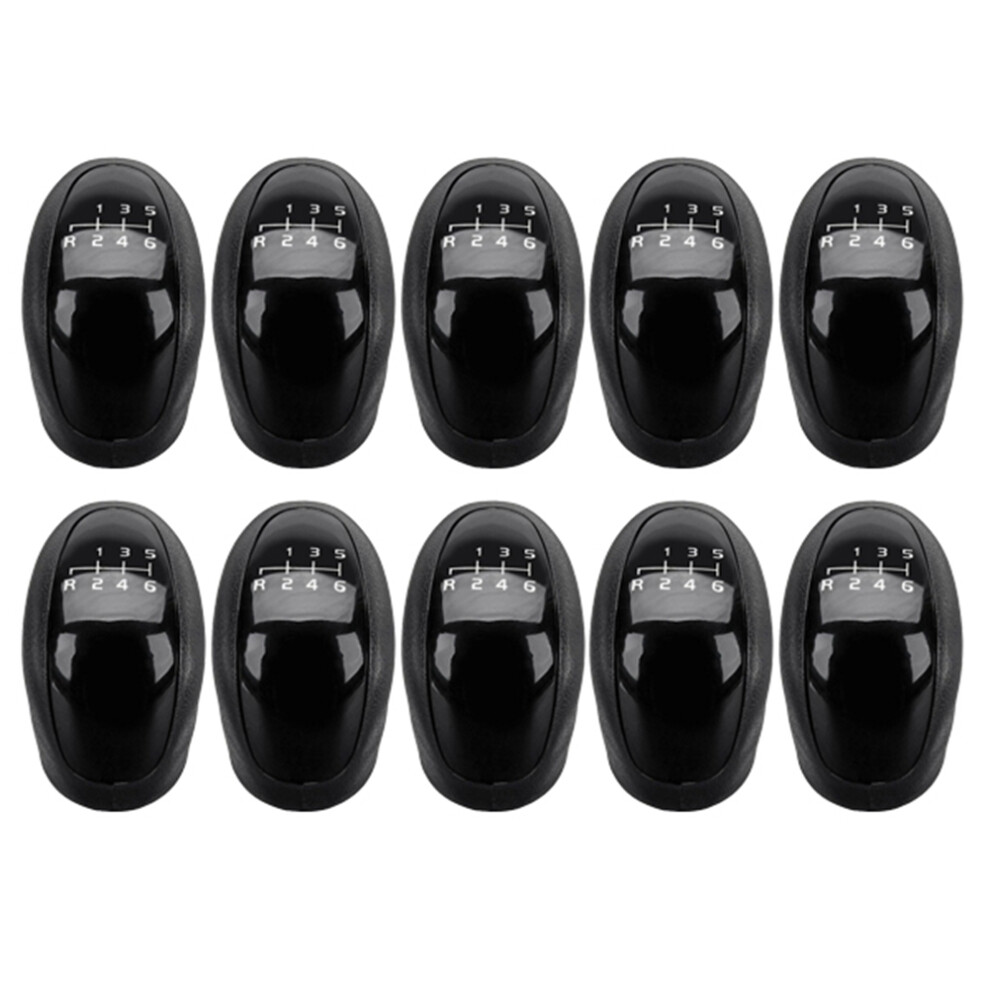 10Pcs 6 Speed Manual Gear Shift Knob For W639 Sprinter Ii 906 / Black 4852430068893