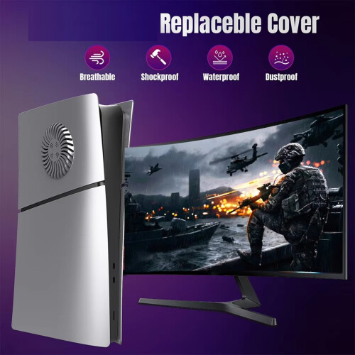 Cover Plates Hard Shell Dustproof Protective with Cooling Vent for Sli 2