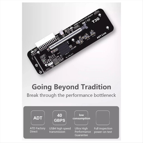 Scheda grafica esterna USB 4.0 per PC notebook NUC ITX UT3G V1.6 per PC 2