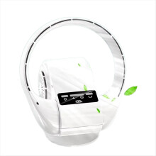 Ventilador de pared con control remoto 2 en 1, mesa sin hojas, cabezal oscilante, silencioso