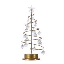 2Stk. LED Kristallbaum Licht, Batteriebetriebene Lampe