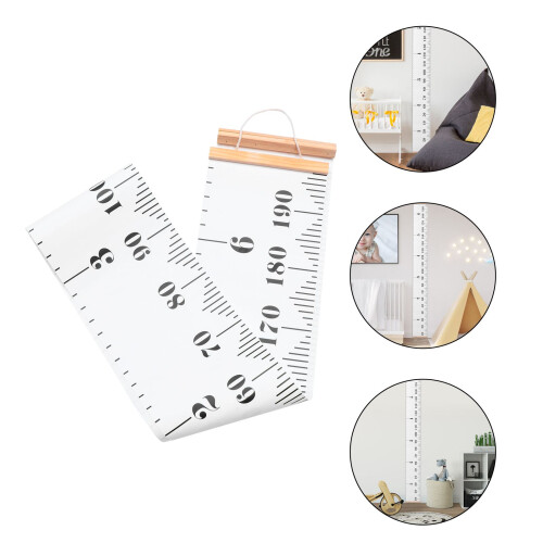 1Set Baby Height Ruler Durable Measurement Hanging Chart White 2