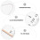1Set Baby Height Ruler Durable Measurement Hanging Chart White 7