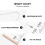 1Set Baby Height Ruler Durable Measurement Hanging Chart White 10