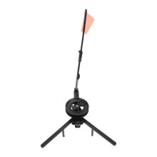 Foldable Tip-Up Flag Black ABS Ice Fishing Portable Angler Gear