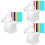 3 Sets Folding Light Box With 6 Backdrops For Jewelry Watch Toy 6