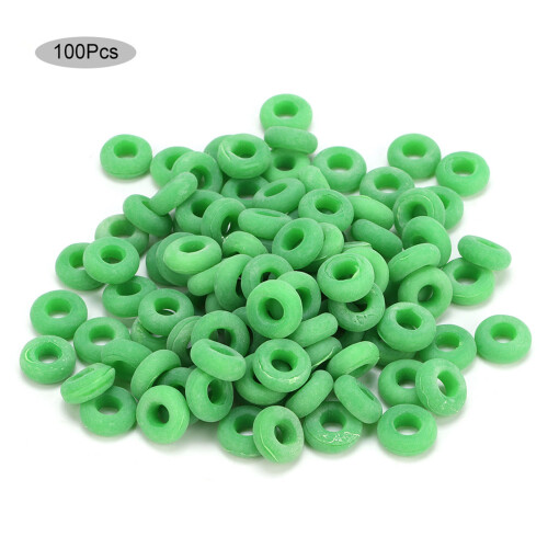 Grüne 100er Pack Gummi-Elastic-Kastrationsringe für Nutztiere 1