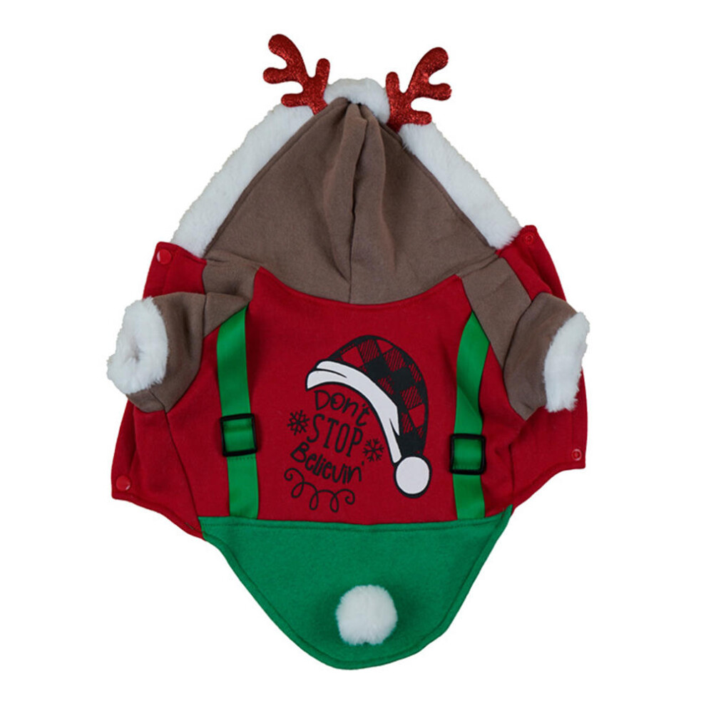 1Szt Kostium Jelonka Dla Z Poliestru Kolorowy Ubranko Na ŚWięTa-image