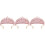 3Stk Rosa Brautkrone Haarschmuck Kopfbedeckung 4