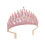 3Stk Rosa Brautkrone Haarschmuck Kopfbedeckung 11